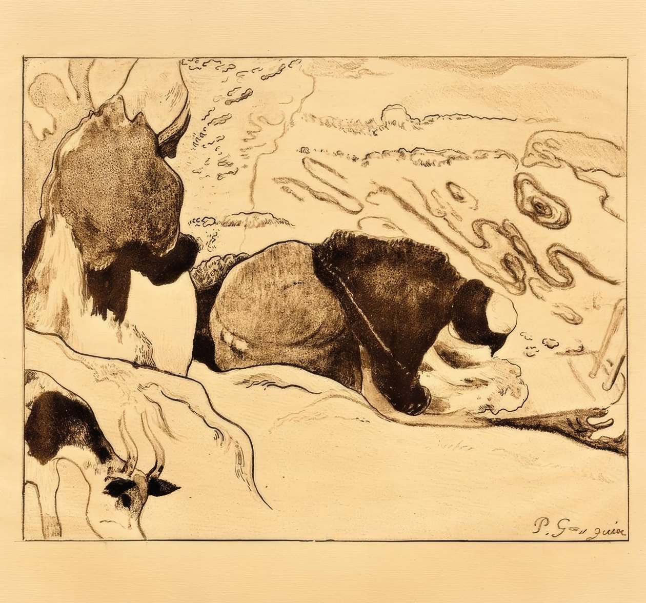 Pyykkäreitä tekijältä Paul Gauguin