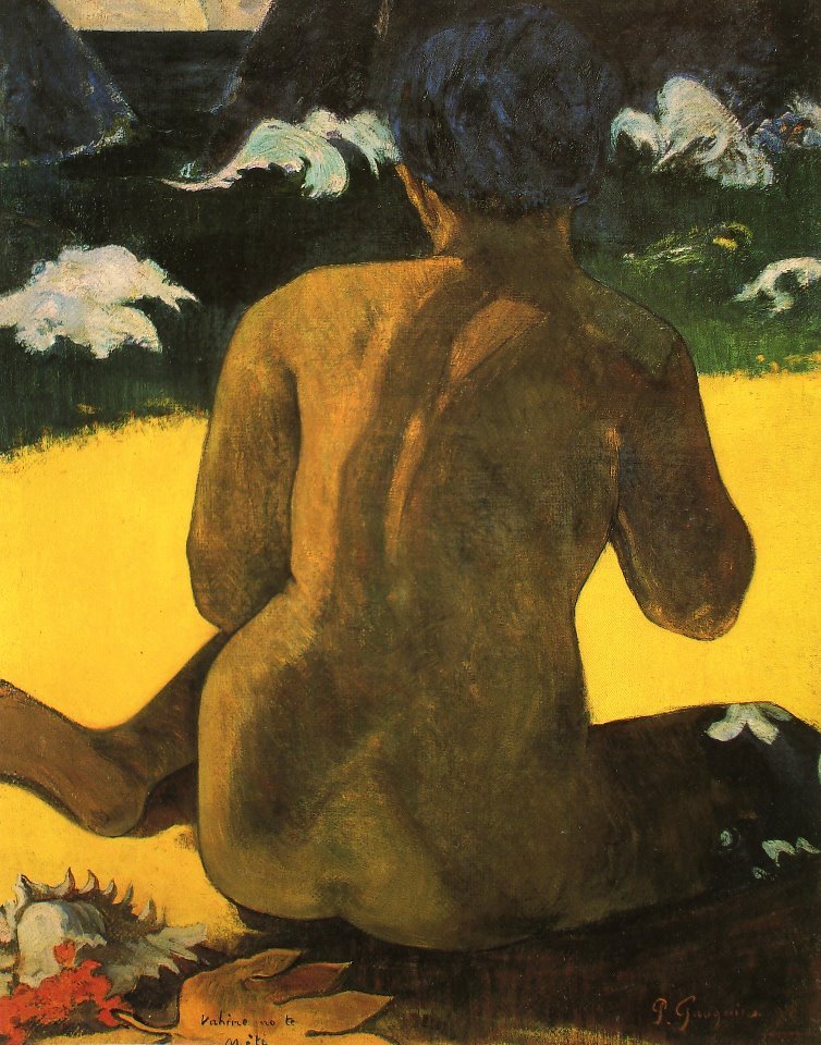 Frau am Ufer tekijältä Paul Gauguin