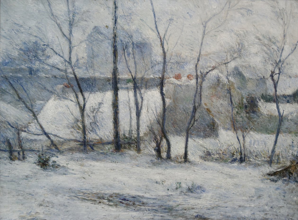 Puutarha lumen alla, 1879 tekijältä Paul Gauguin