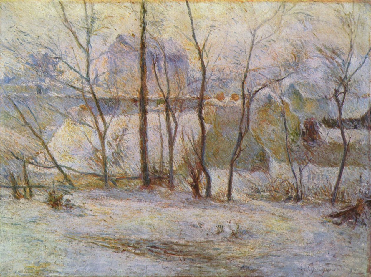 Garten im Schnee tekijältä Paul Gauguin