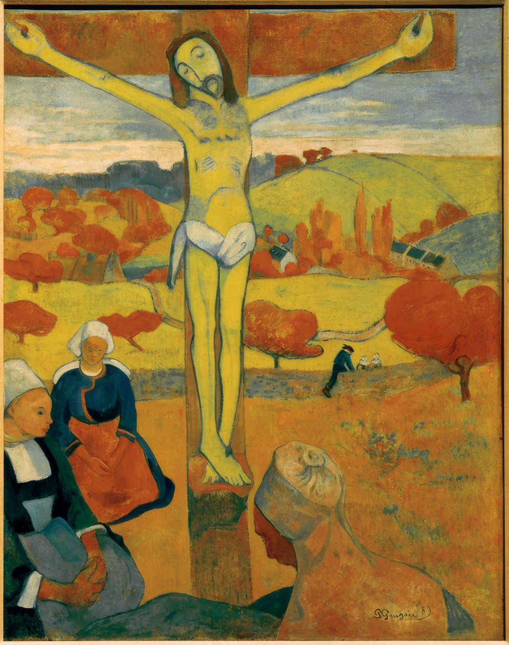 Gekreuzigter Christus tai Der gelbe Christus tekijältä Paul Gauguin