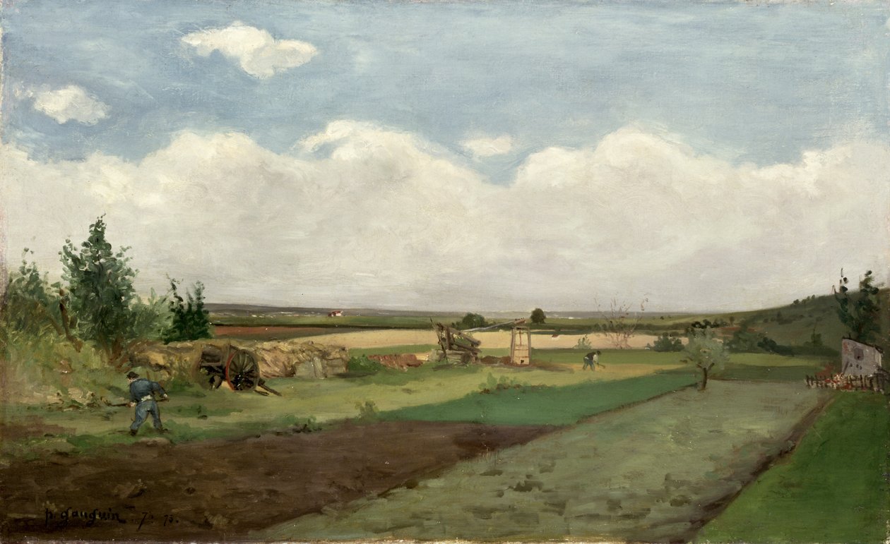 Maisema, 1873 tekijältä Paul Gauguin
