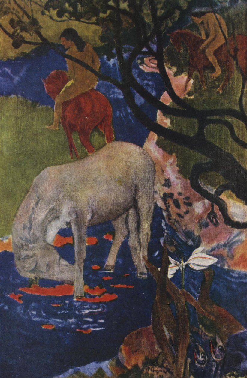 Le cheval blanc tekijältä Paul Gauguin