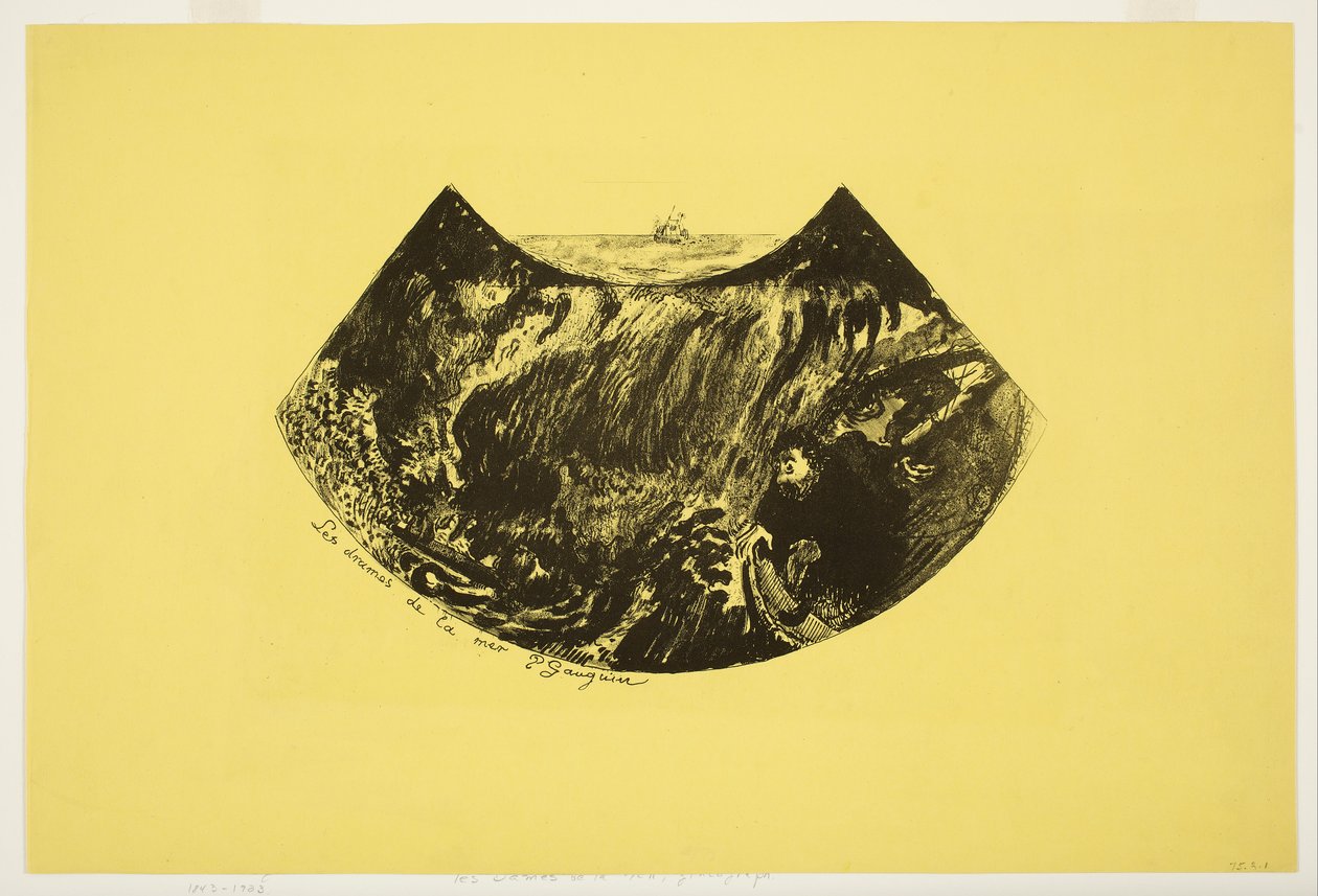 Les Drames de la Mer tekijältä Paul Gauguin