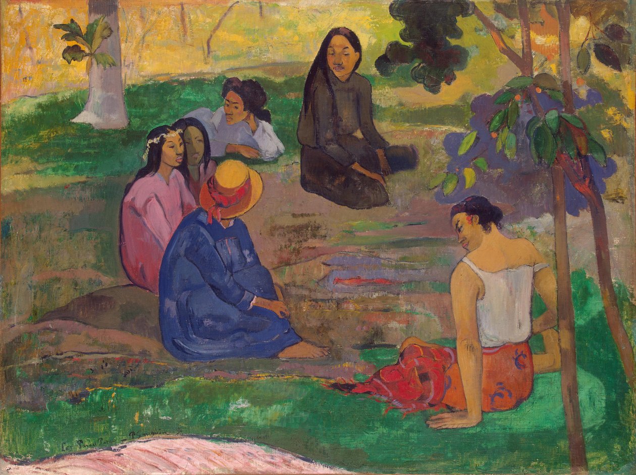Les Parau Parau (Juostelijat) tai Keskustelu, 1891 tekijältä Paul Gauguin