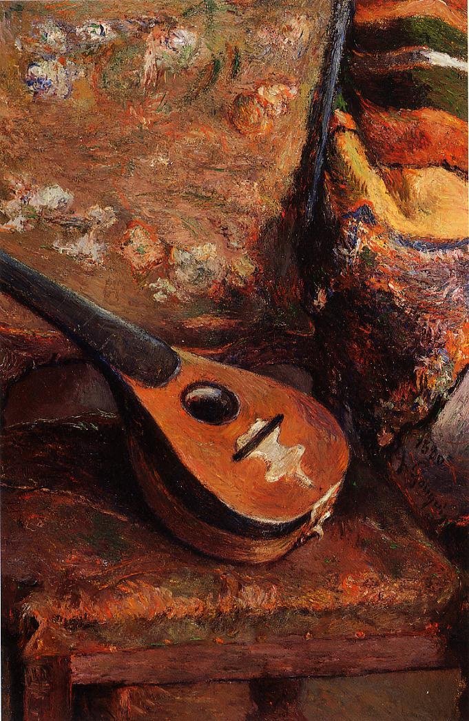 Mandoline sur une Chaise tekijältä Paul Gauguin