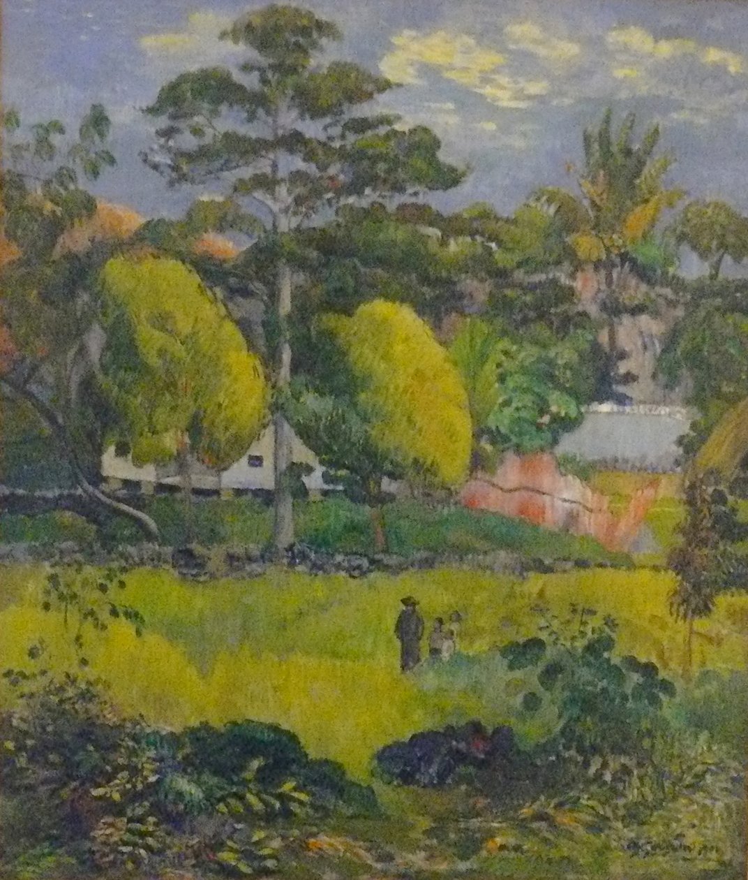 Paysage, tai promenade familiale tekijältä Paul Gauguin