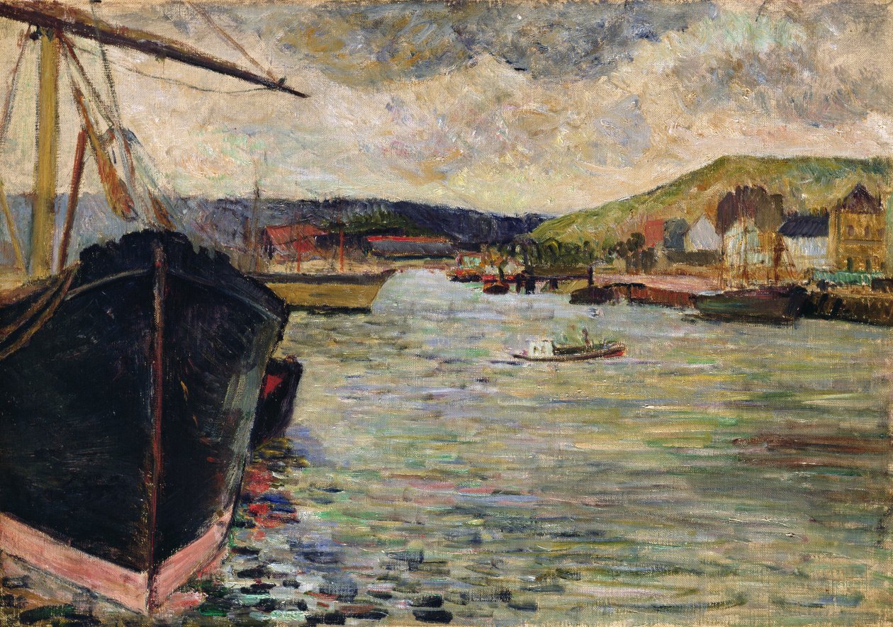 Rouenin satama tekijältä Paul Gauguin