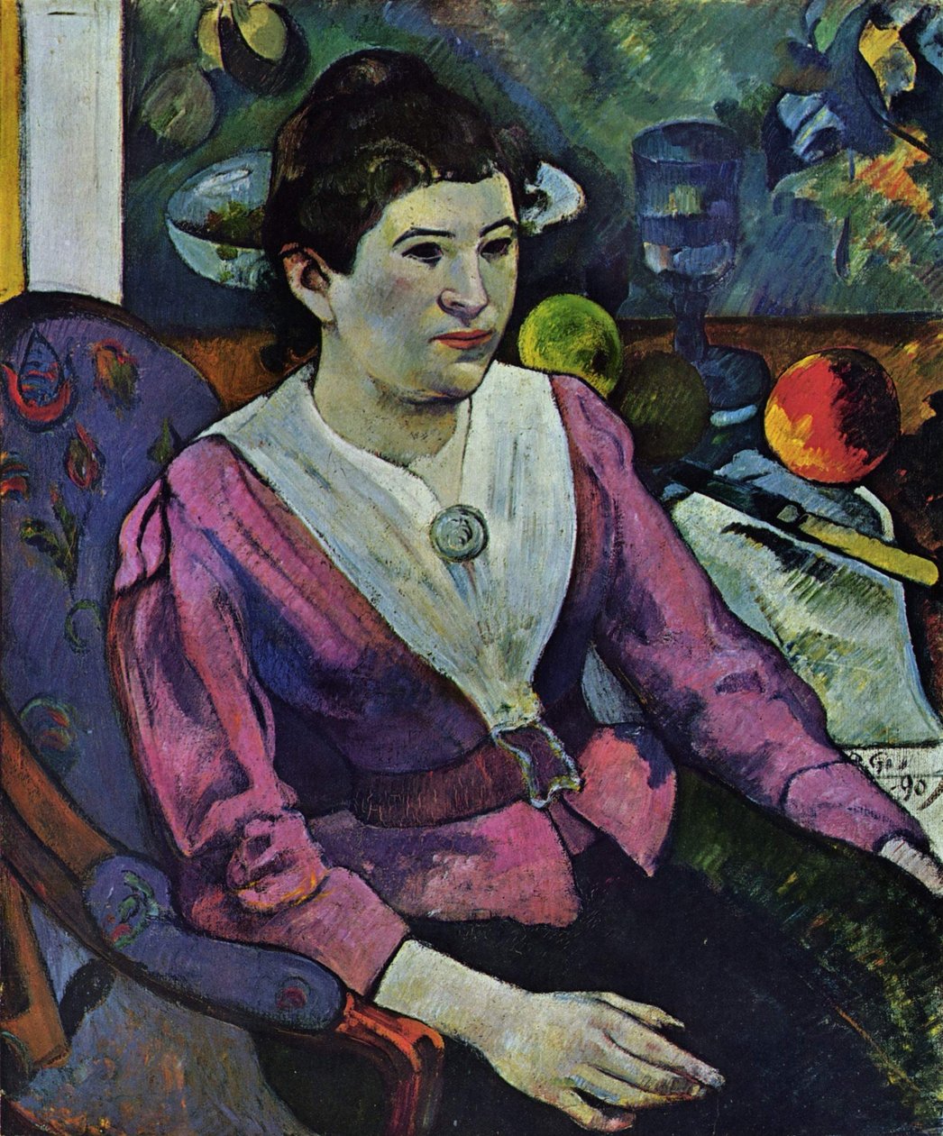Porträt der Marie Derrien Lagadu tekijältä Paul Gauguin