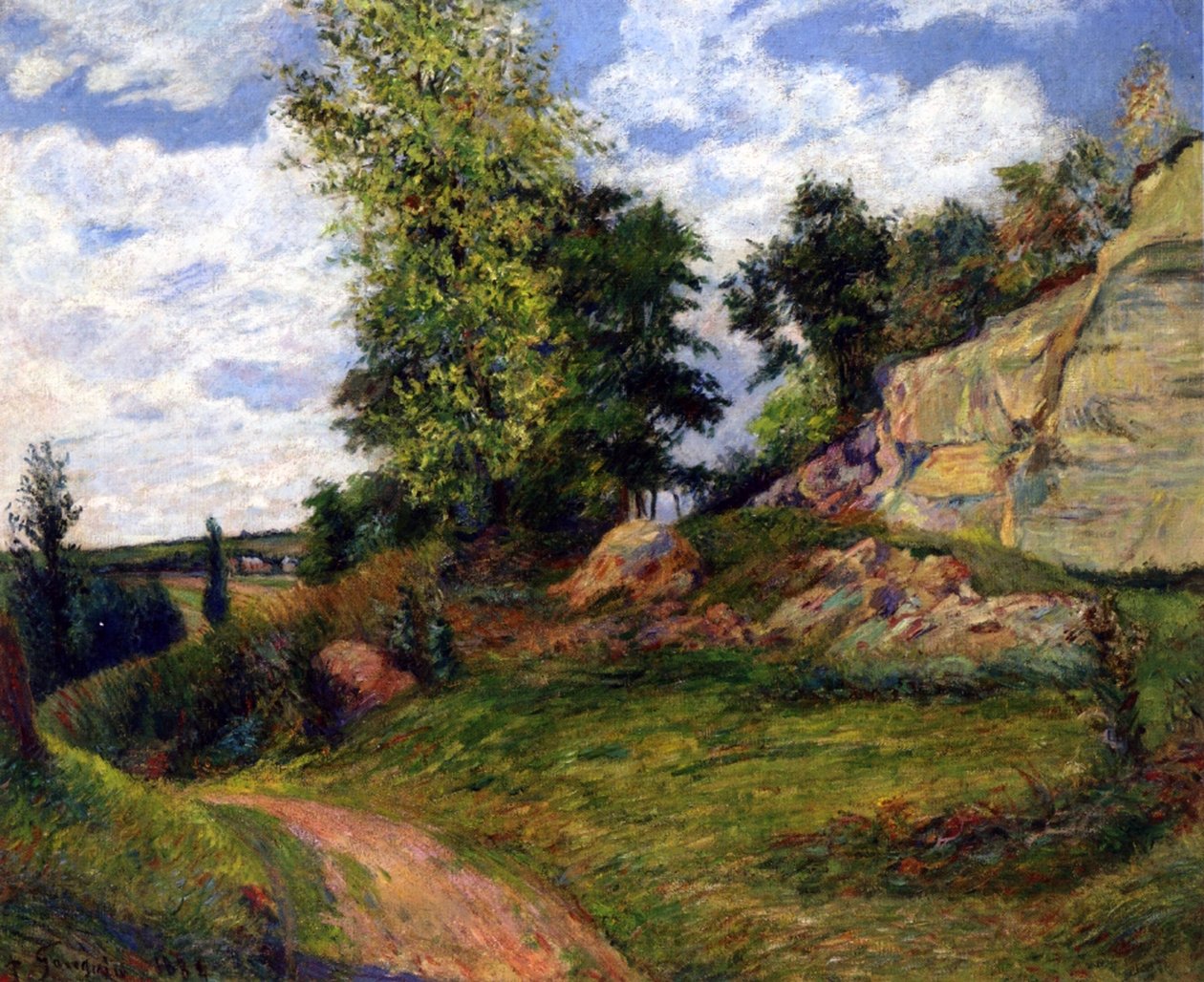 Pontoisen louhokset, 1882 tekijältä Paul Gauguin