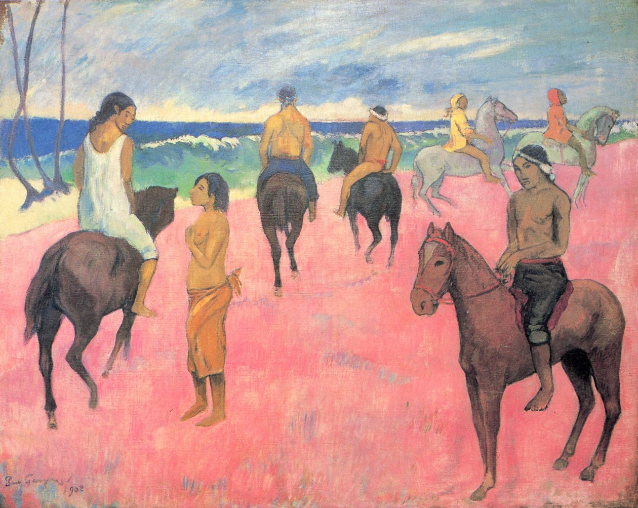 Reiter am Strand tekijältä Paul Gauguin