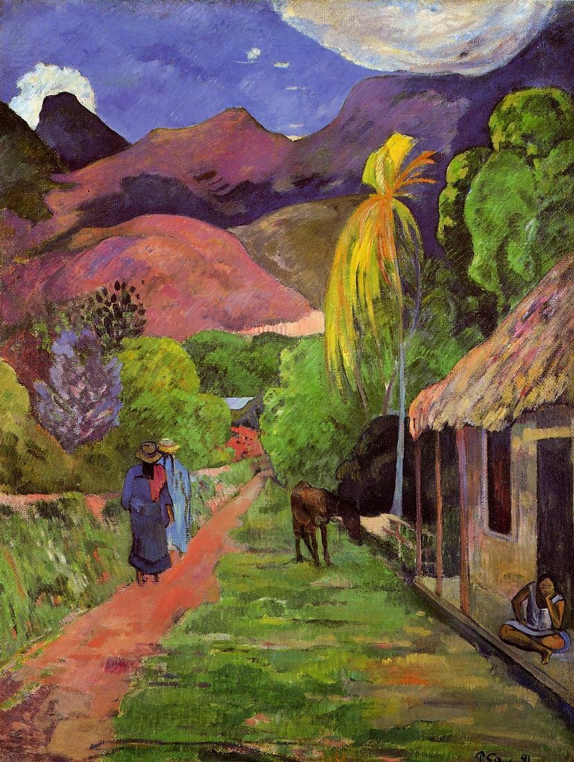 Rue de Tahiti tekijältä Paul Gauguin
