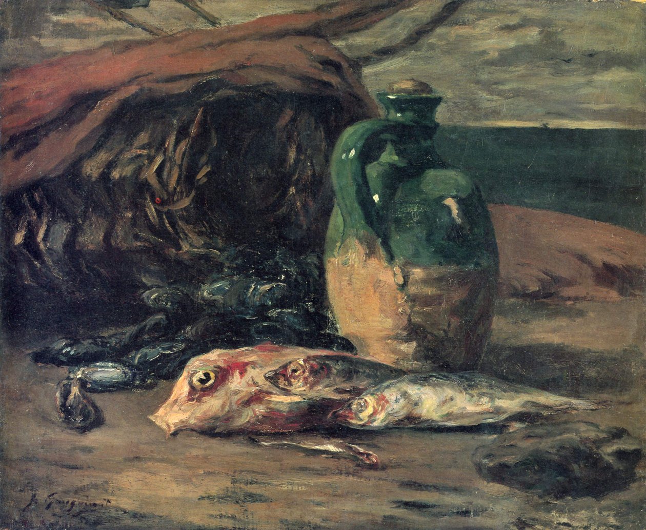 Stilleben mit Fischen tekijältä Paul Gauguin