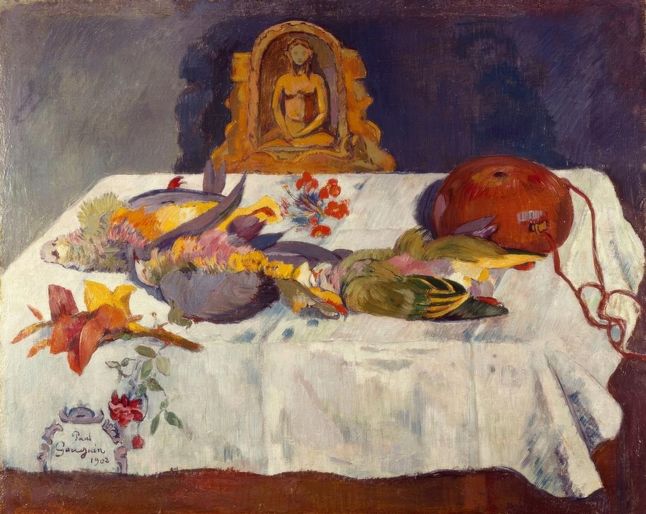 Stilleben mit exotischen Vögeln tekijältä Paul Gauguin