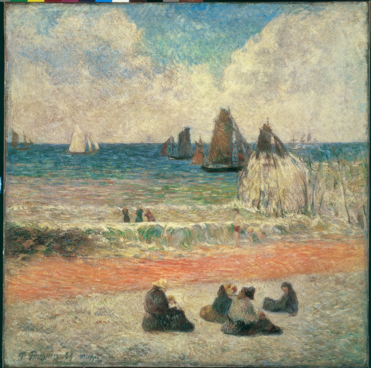 Strand bei Dieppe tekijältä Paul Gauguin