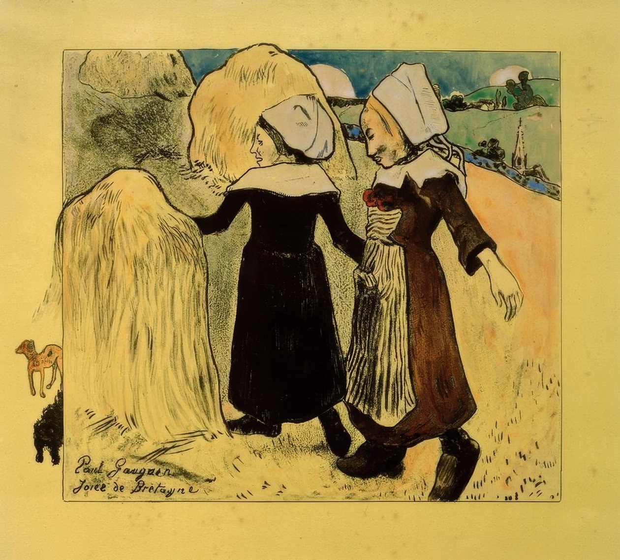 Volpini-sviitti: Joies de Bretagne (Freuden der Bretagne) tekijältä Paul Gauguin