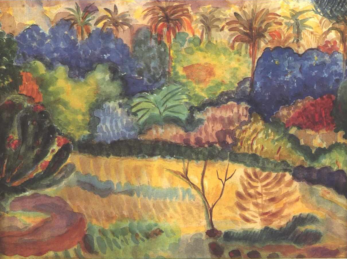 Tahitische Landschaft tekijältä Paul Gauguin