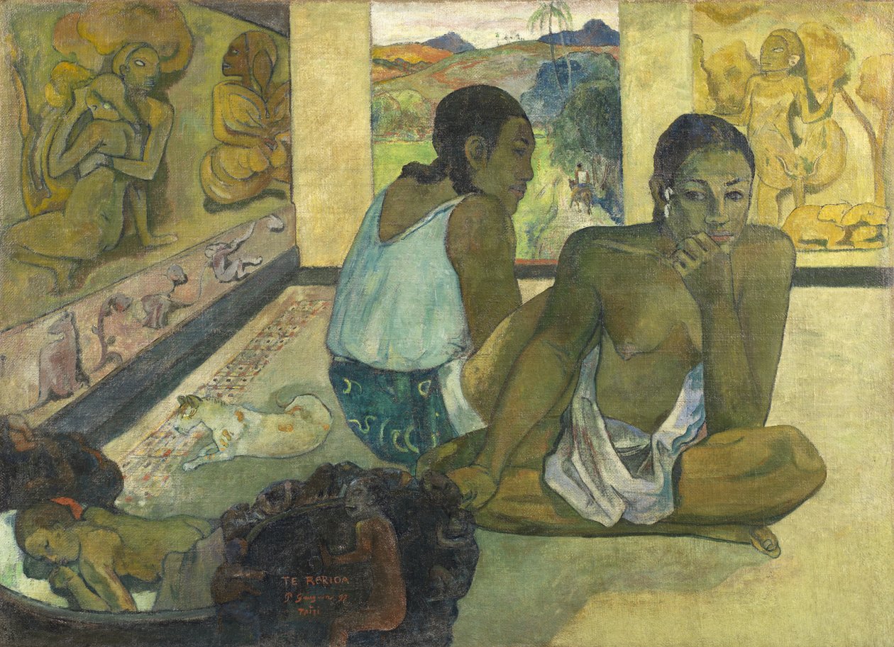 Huonekalut ja erilaiset esineet 1100- ja 1300-luvuilta tekijältä Paul Gauguin
