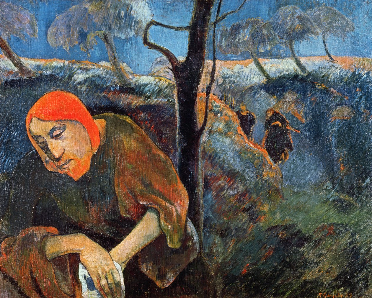 Agony in the Garden of Olives, 1889 tekijältä Paul Gauguin