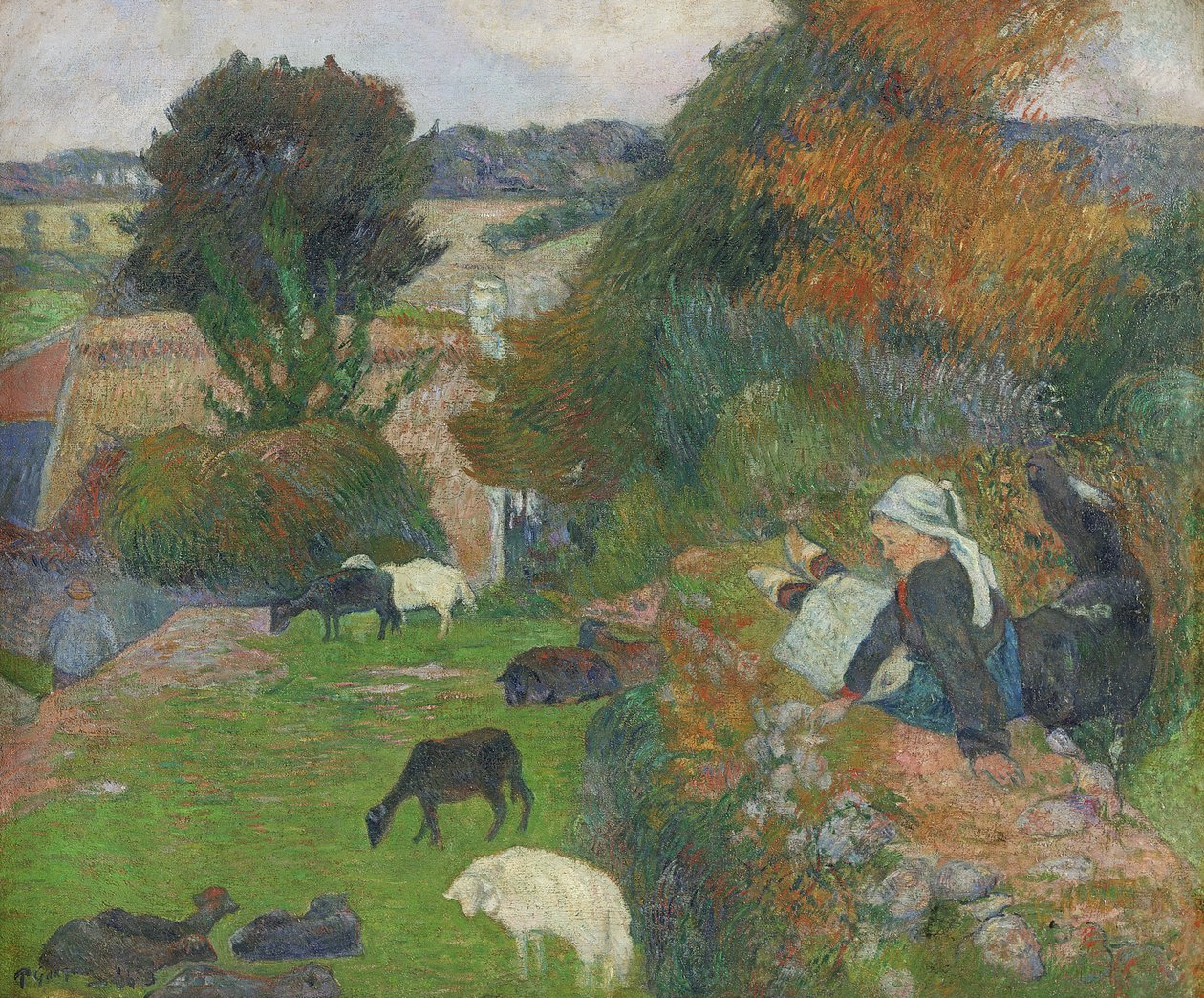 Breton paimentar, 1886 tekijältä Paul Gauguin