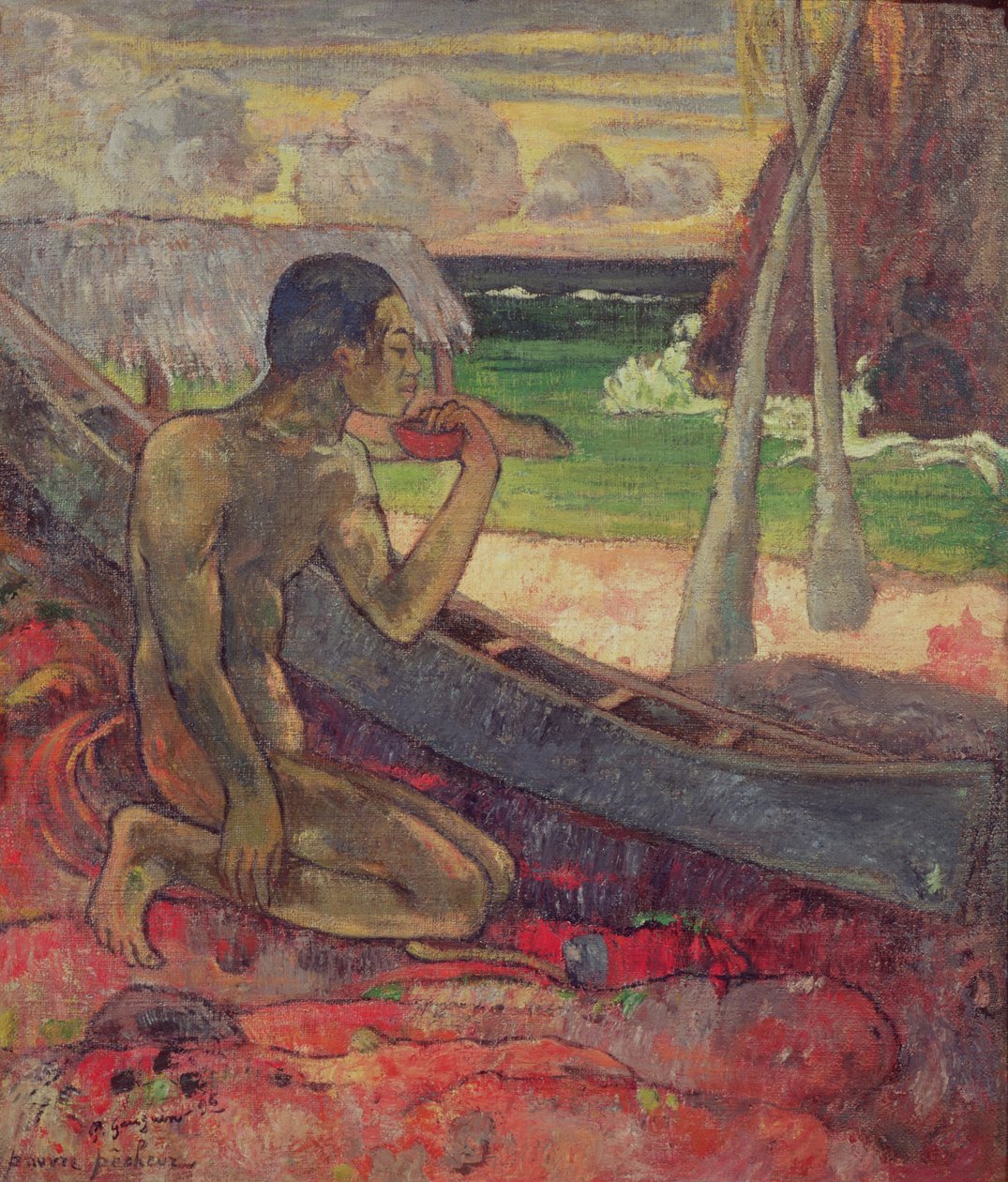Köyhä kalastaja, 1896 tekijältä Paul Gauguin