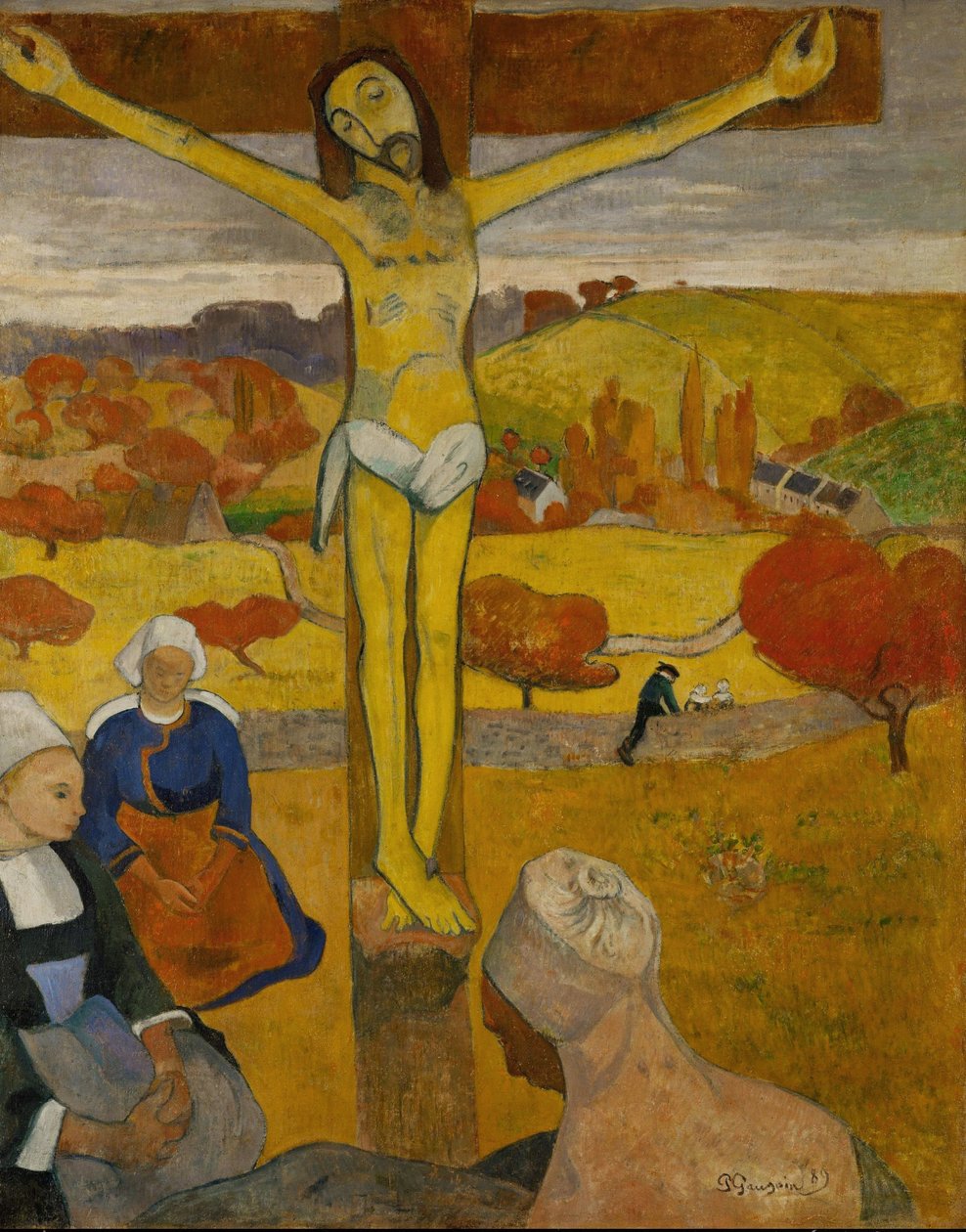 Keltainen Kristus tekijältä Paul Gauguin
