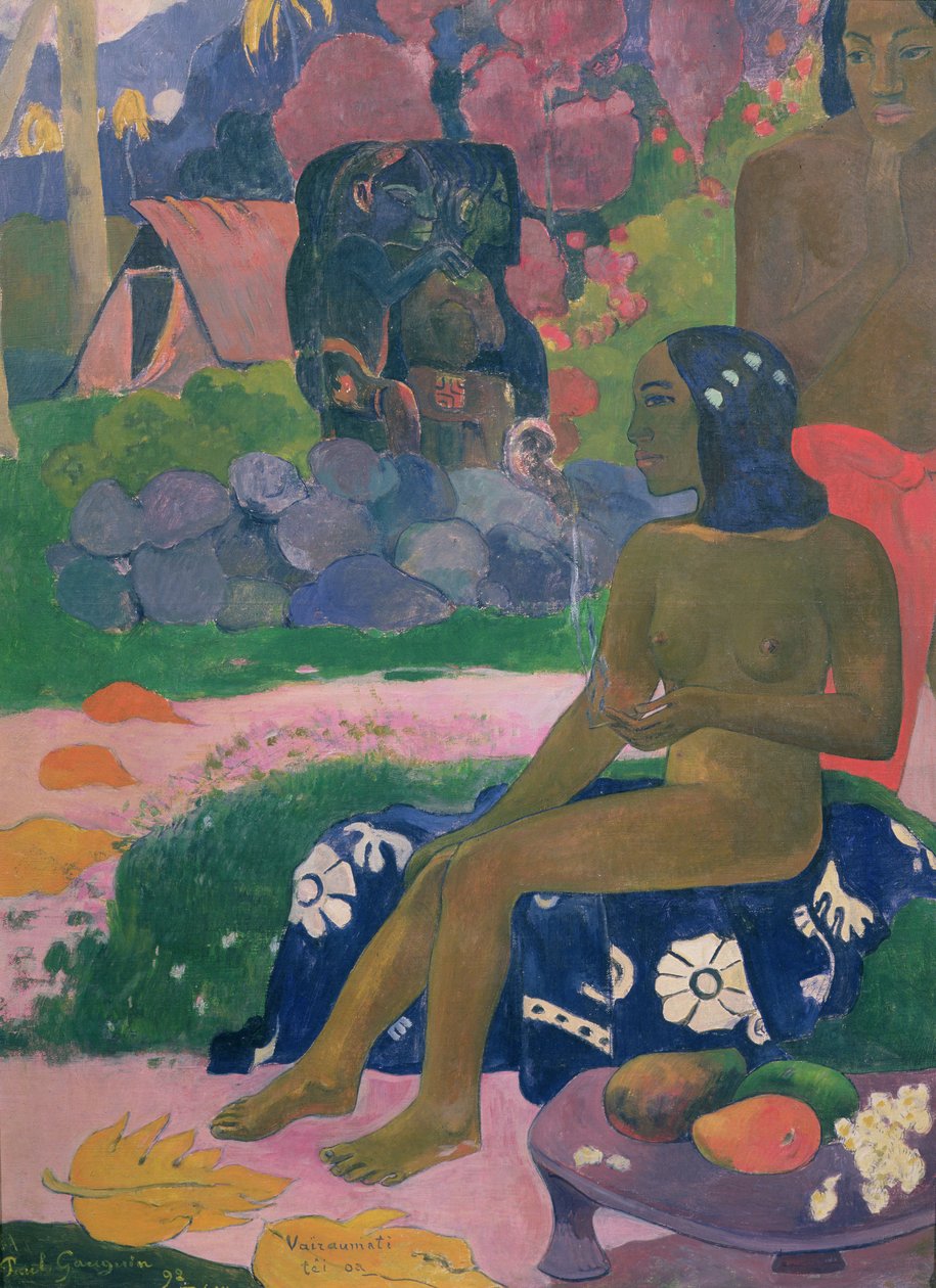 Vairaumati Tei Oa (Hänen nimensä on Vairaumati), 1892 tekijältä Paul Gauguin