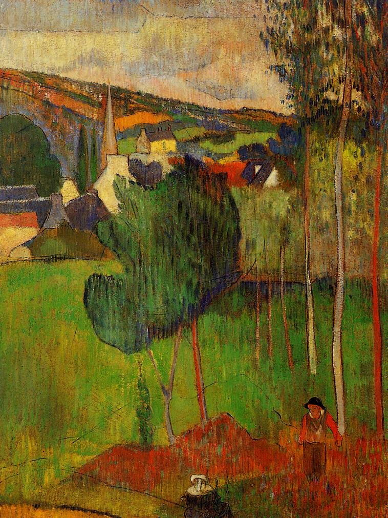 Näkymä Pont-Avenille Lezavenista tekijältä Paul Gauguin