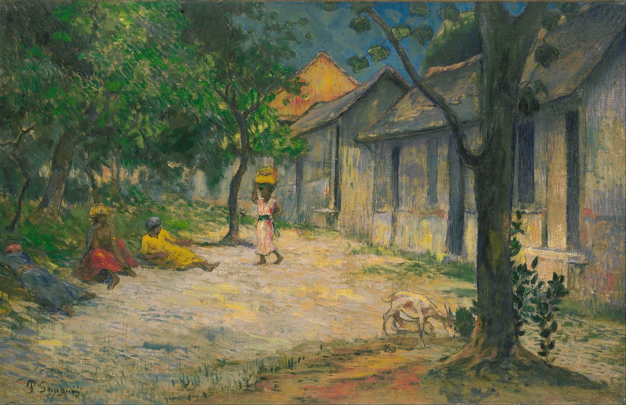 Kylä Martiniquessa tekijältä Paul Gauguin