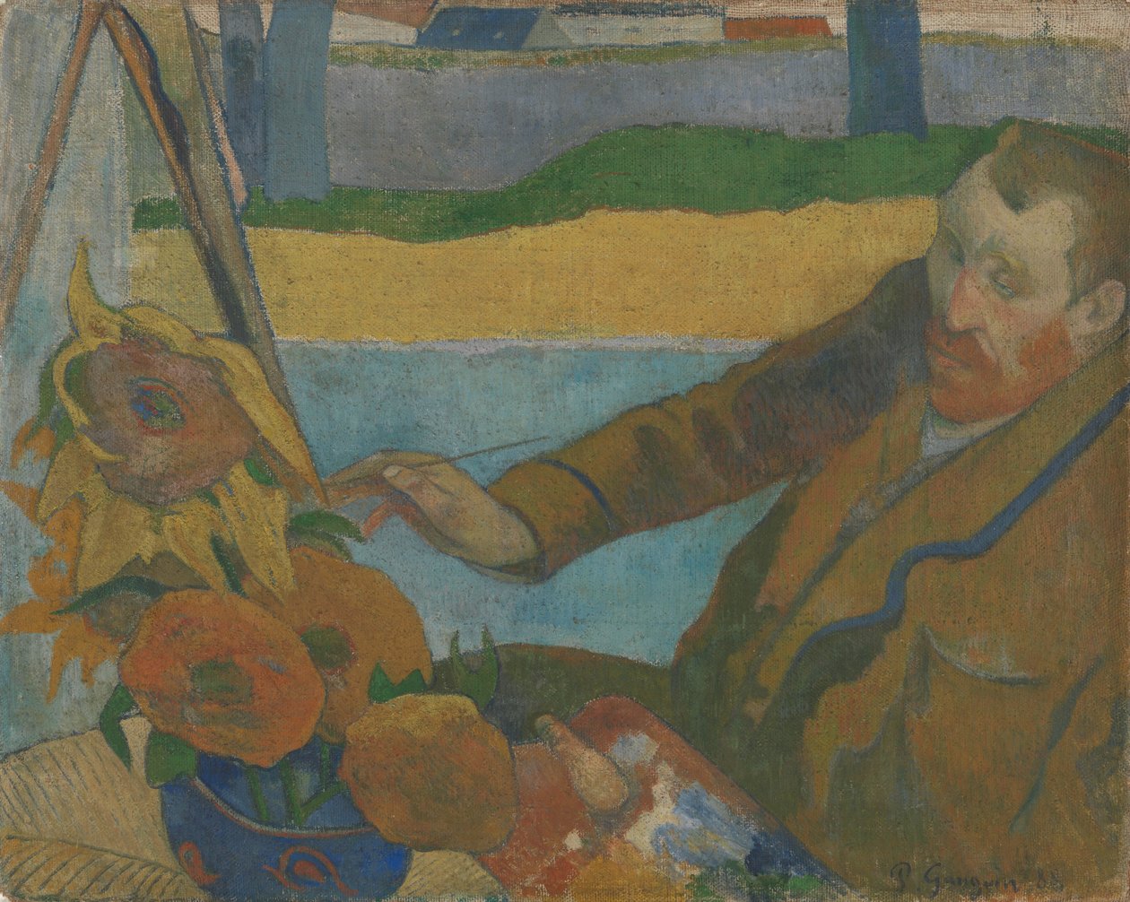 Vincent van Gogh maalaus auringonkukat tekijältä Paul Gauguin