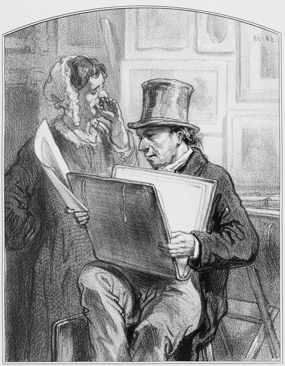 Avant la lettre, levy 10 Les Toquadesista, 1858 tekijältä Paul Gavarni