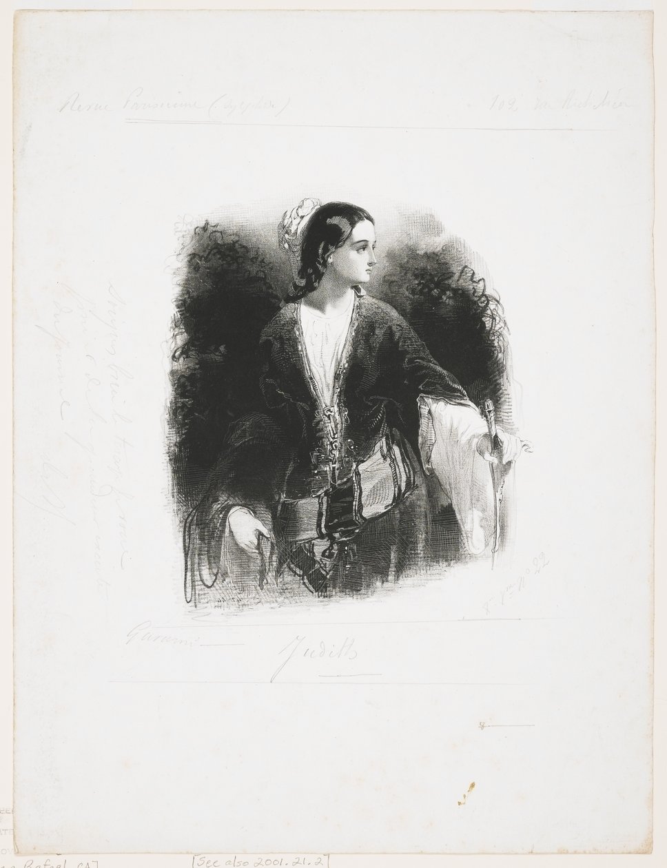 Judith, 1842 tekijältä Paul Gavarni