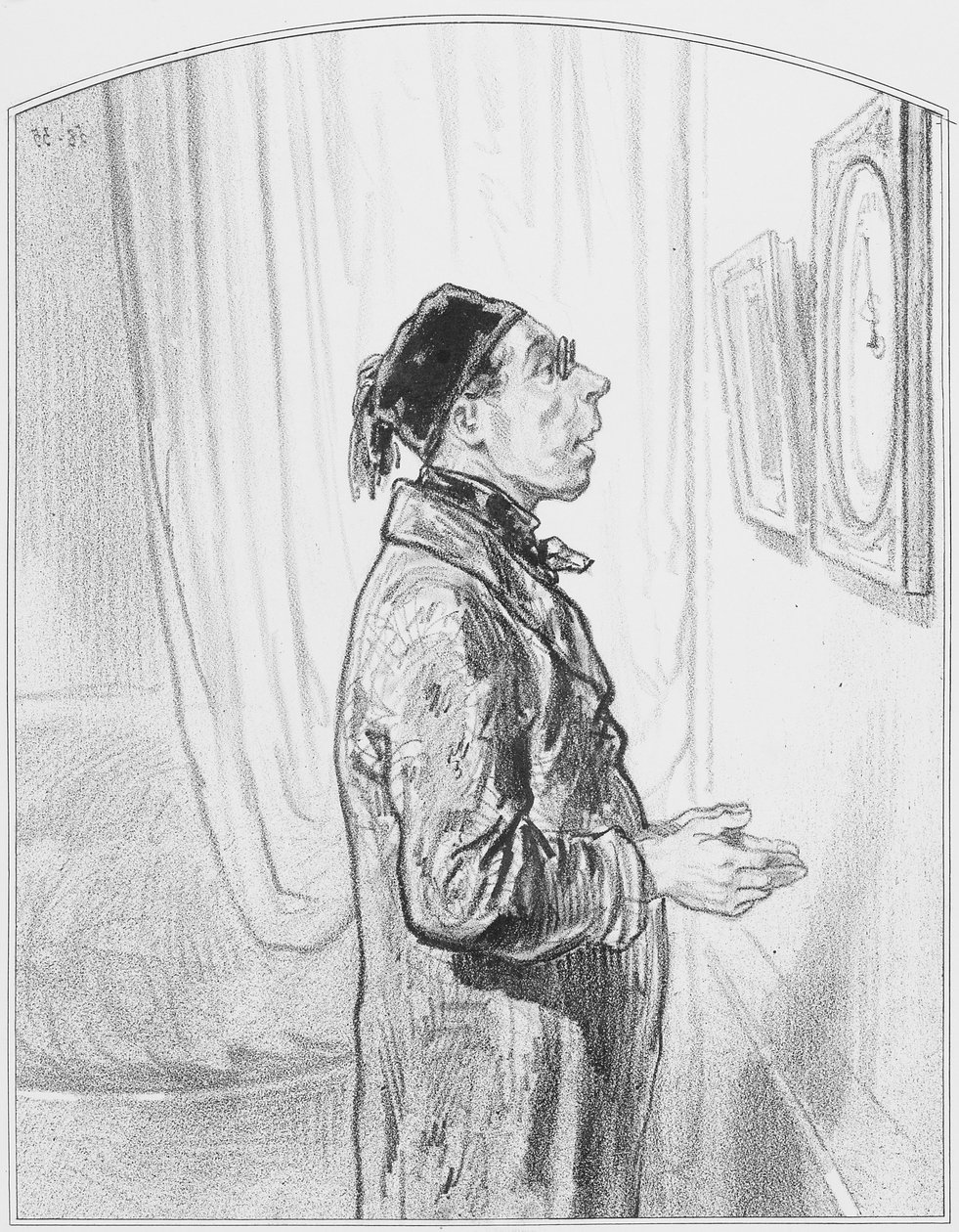 Barometri, levy 6 Les Toquadesista, 1858 tekijältä Paul Gavarni