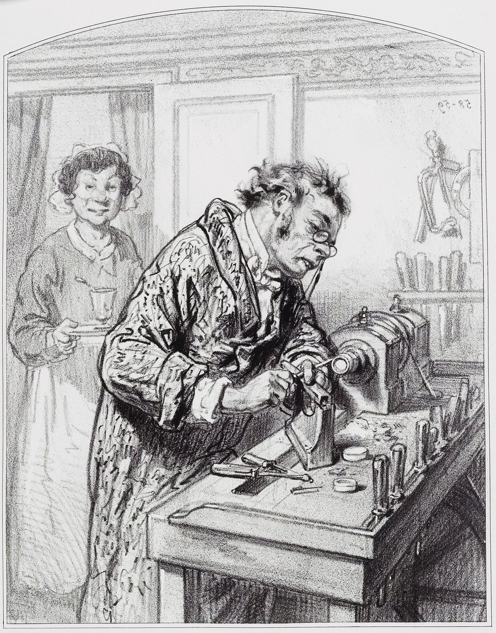 Le tour, levy 14 Les Toquadesista, 1858 tekijältä Paul Gavarni