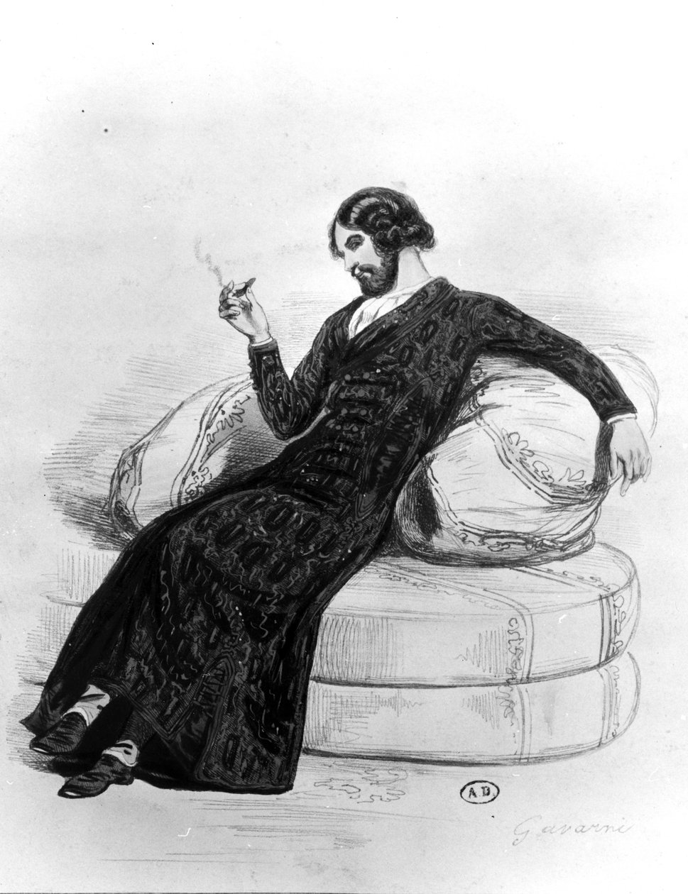 Taiteilija, noin 1830 tekijältä Paul Gavarni