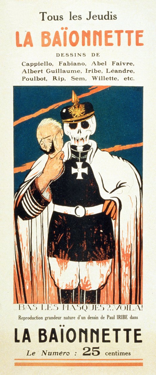 La Baïonnetten mainos, n.1914 tekijältä Paul Iribe