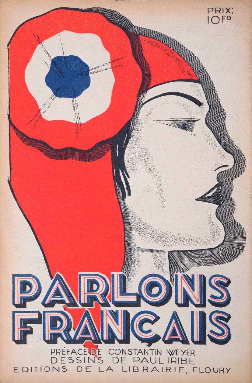 Todistaja, Mariannen karikatyyri, "Parlons Francais", 1. heinäkuuta 1934 tekijältä Paul Iribe