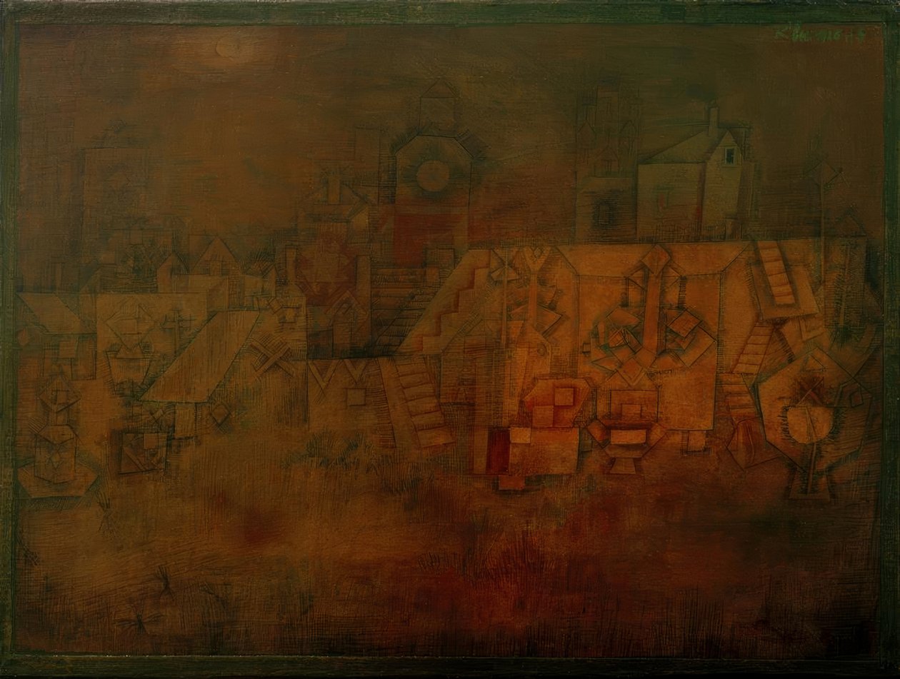 Alter Friedhof tekijältä Paul Klee