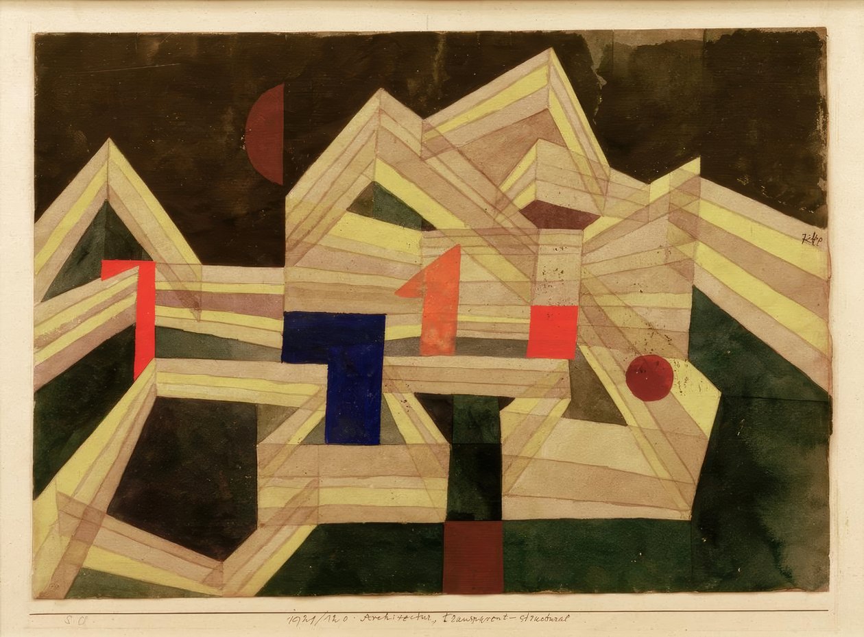 Arkkitehtuuri, läpinäkyvä rakenne tekijältä Paul Klee