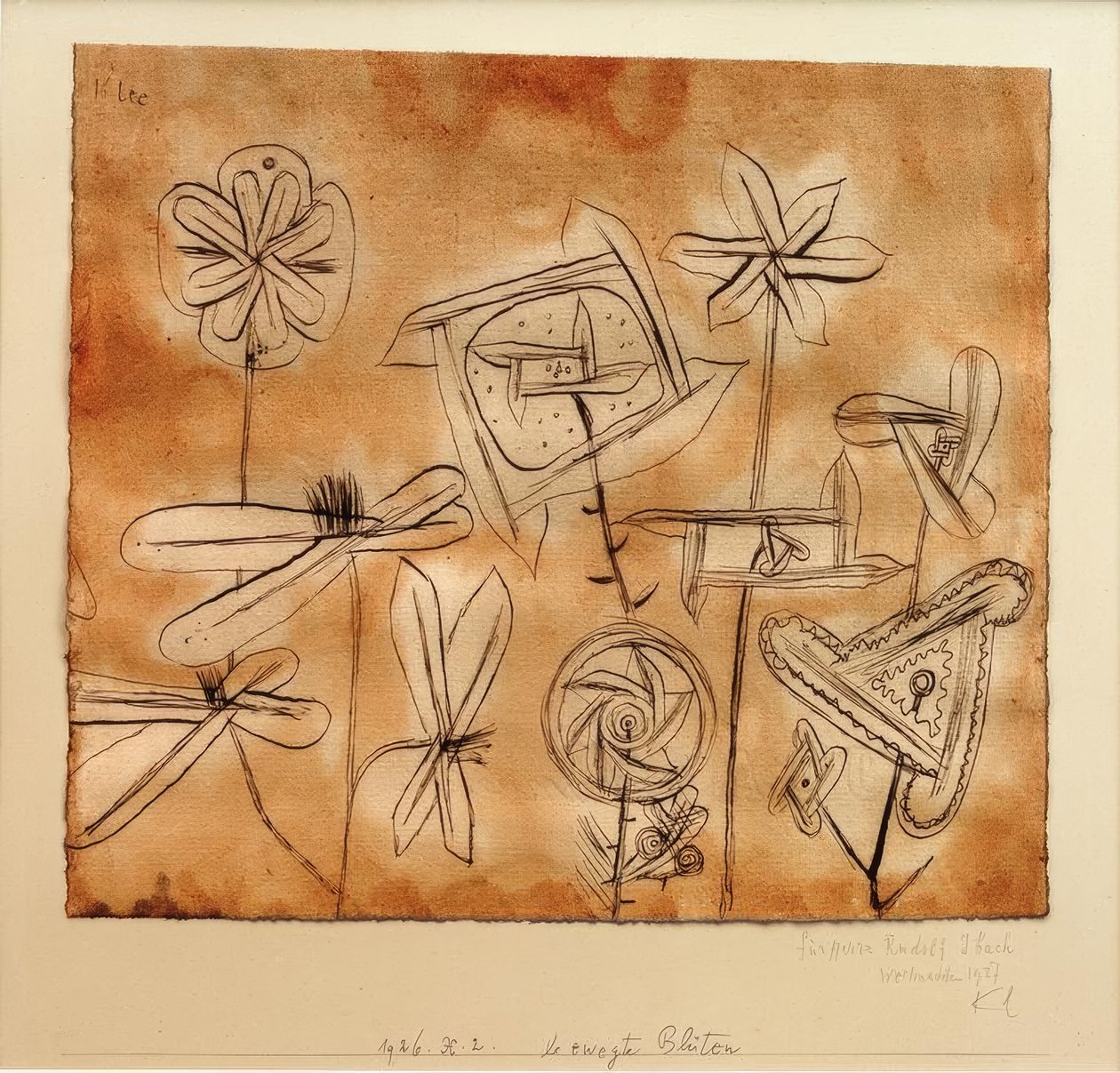 Bewegte Blüten tekijältä Paul Klee