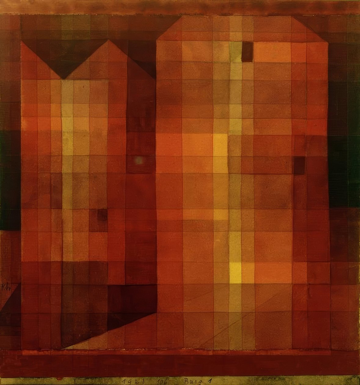 Burg 1 tekijältä Paul Klee