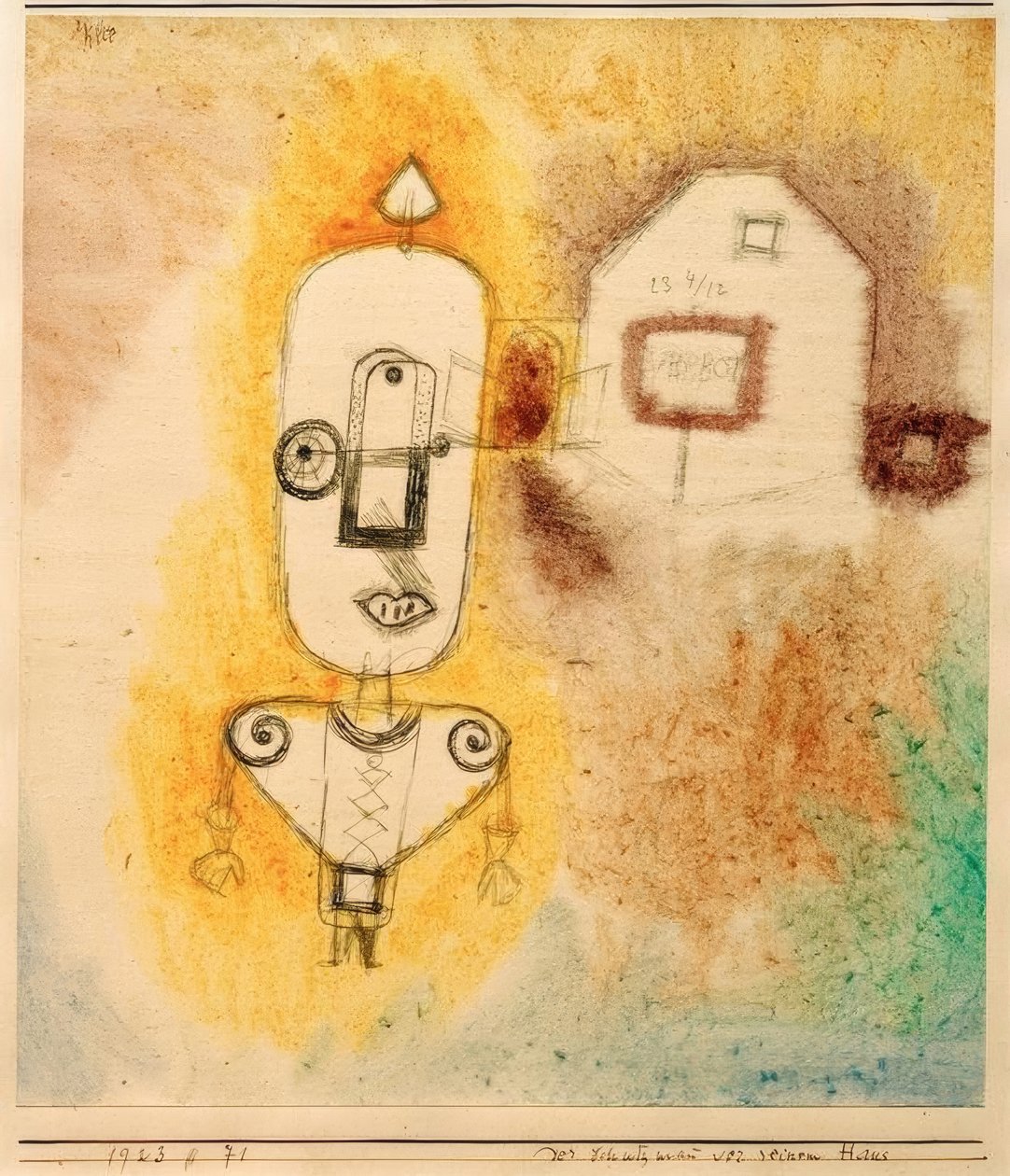 Der Schutzmann vor seinem Haus tekijältä Paul Klee