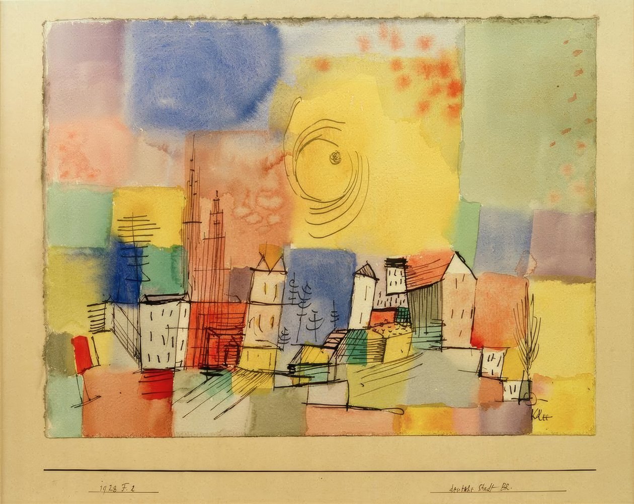 Deutsche Stadt BR tekijältä Paul Klee