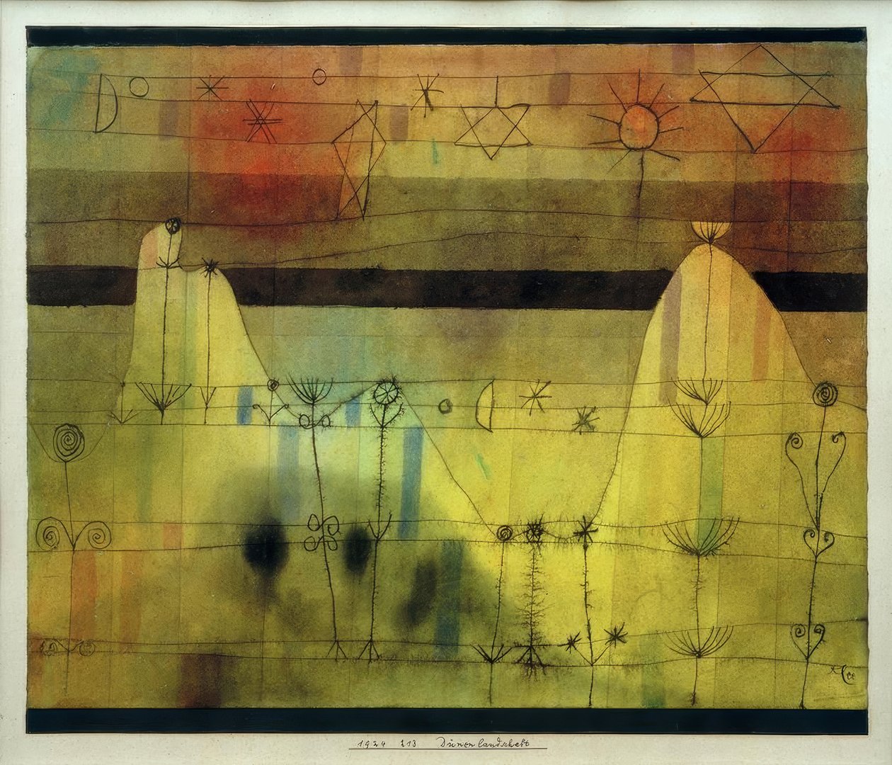 Dyyni maisema tekijältä Paul Klee
