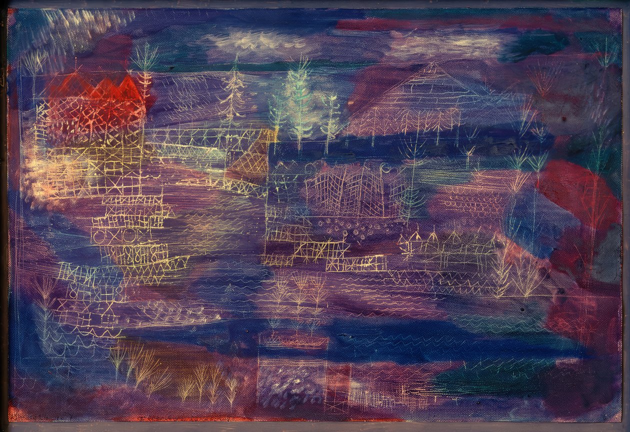 Flussbaulandschaft tekijältä Paul Klee