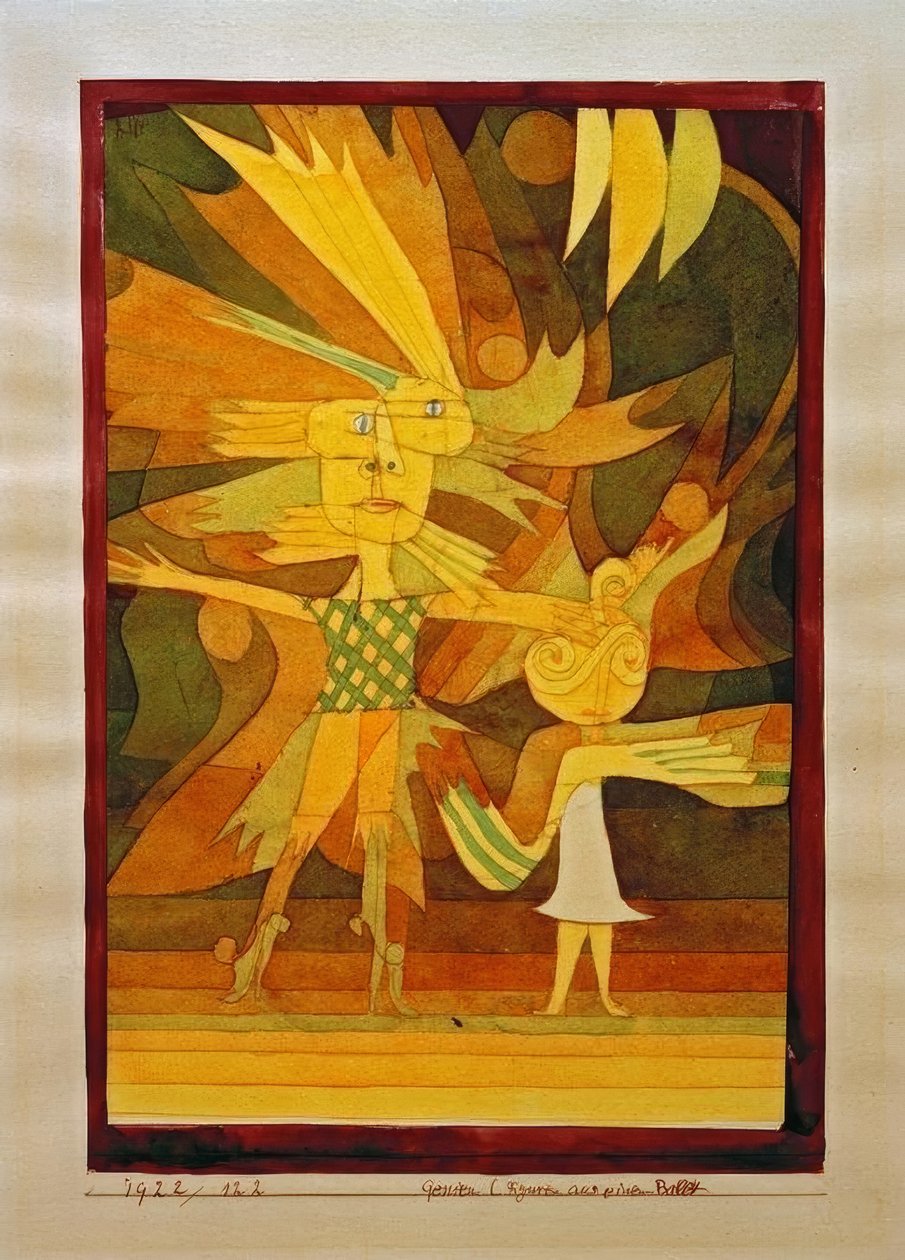 Genien (Figuren aus einem Ballett) tekijältä Paul Klee