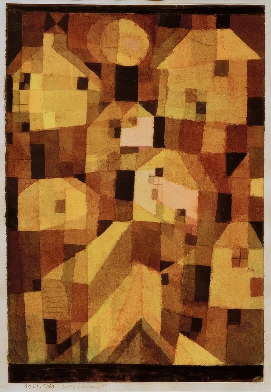 Herbstlicher Ort tekijältä Paul Klee