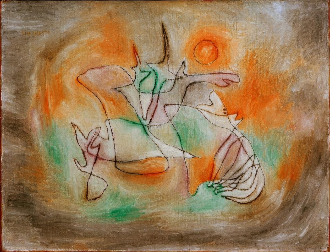 Heulender Hund tekijältä Paul Klee