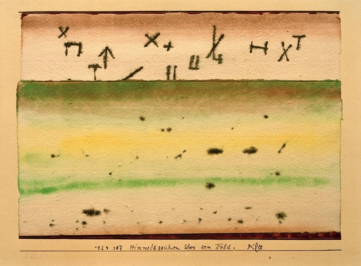 Himmelszeichen über dem Feld tekijältä Paul Klee