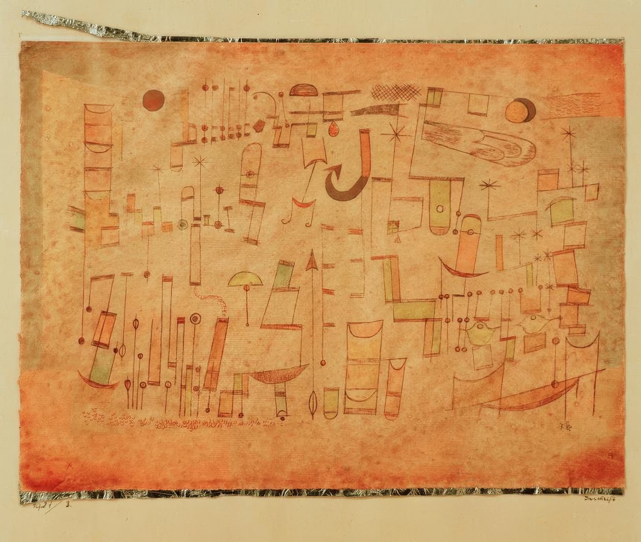 Inschrift tekijältä Paul Klee